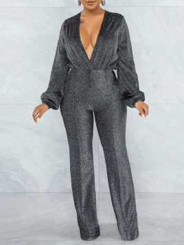 Vanlig Sexy Full Lengde Rett Høy Midje Jumpsuit