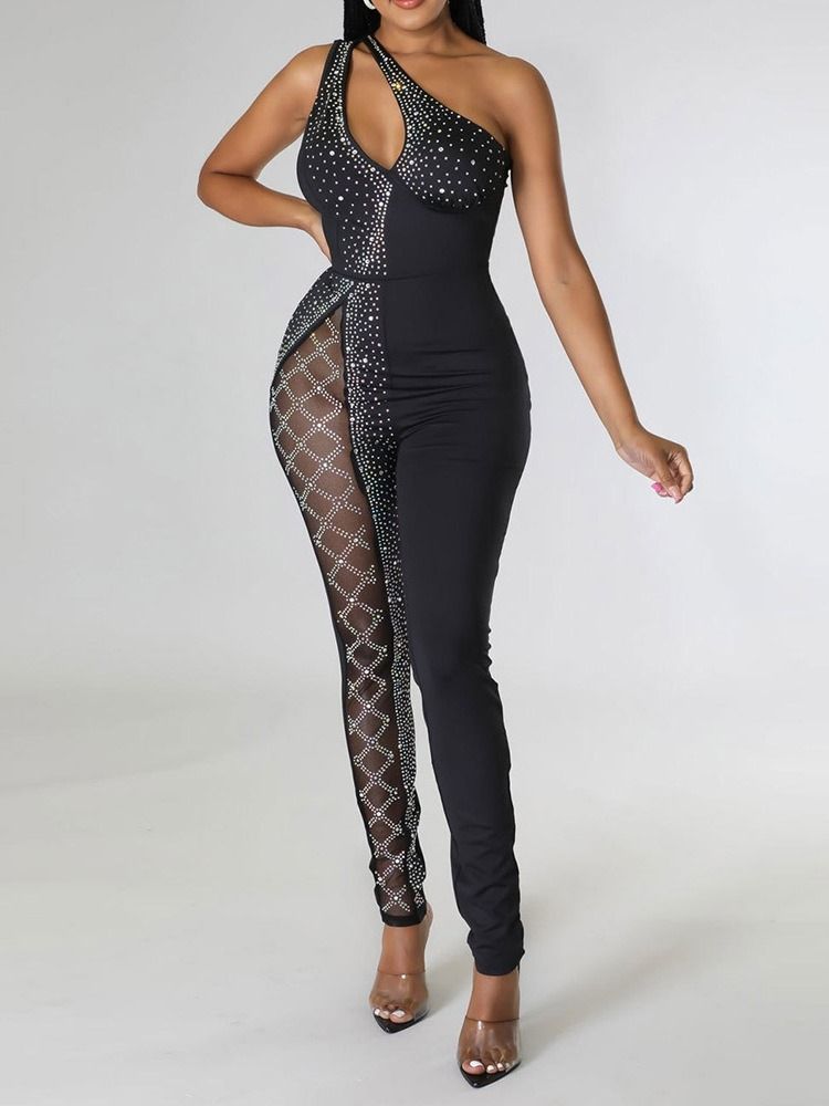 Western Diamond Full Length Pencil Bukser Slim Jumpsuit