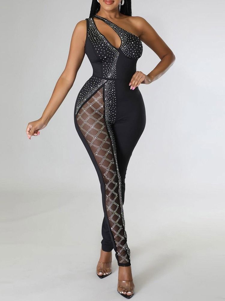 Western Diamond Full Length Pencil Bukser Slim Jumpsuit