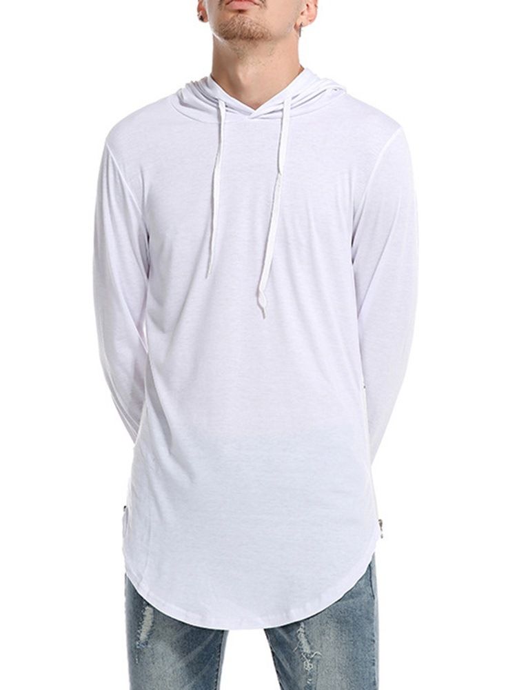 Hette Vanlig Uformell Pullover Slim T-Skjorte