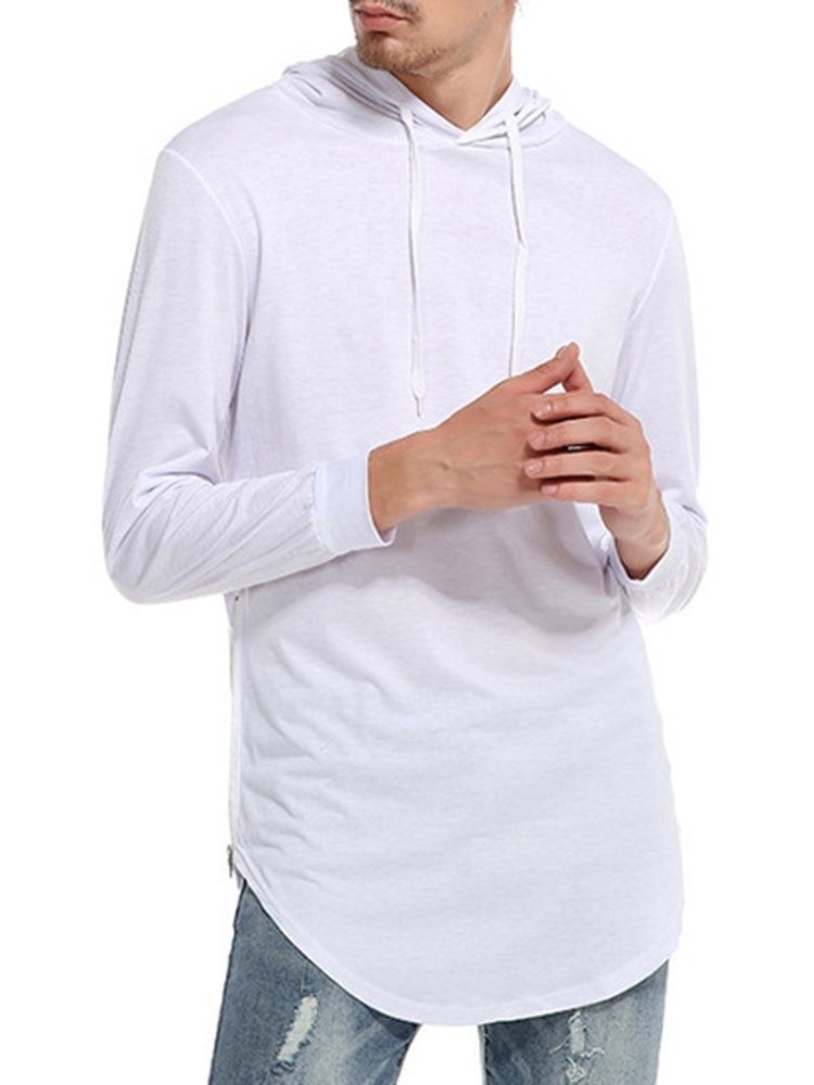 Hette Vanlig Uformell Pullover Slim T-Skjorte