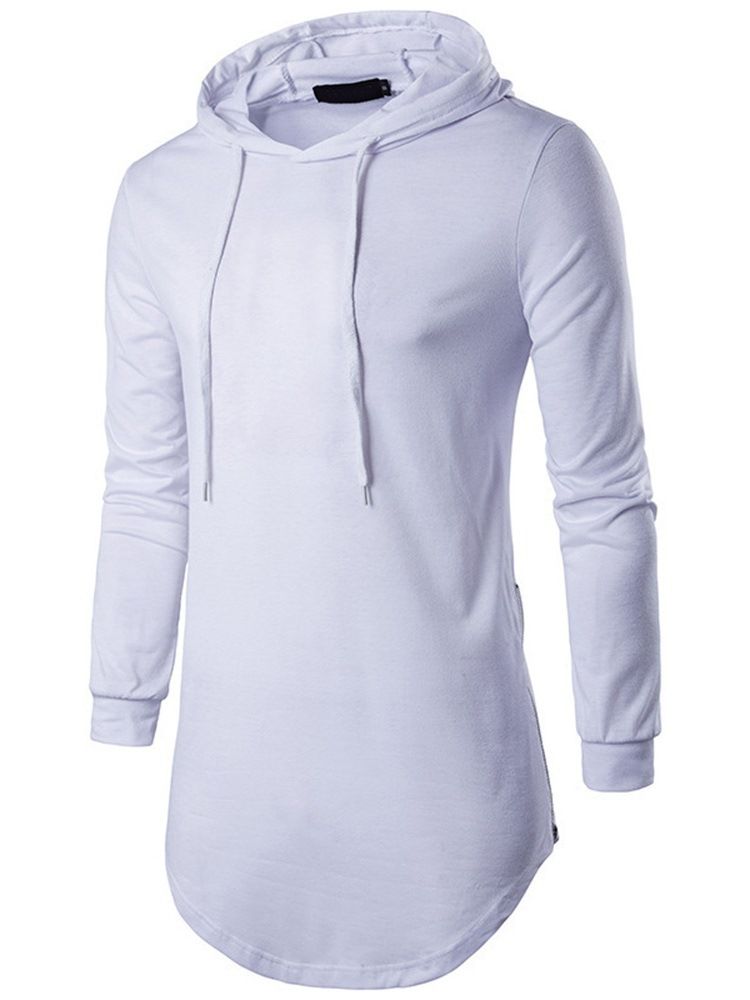 Hette Vanlig Uformell Pullover Slim T-Skjorte