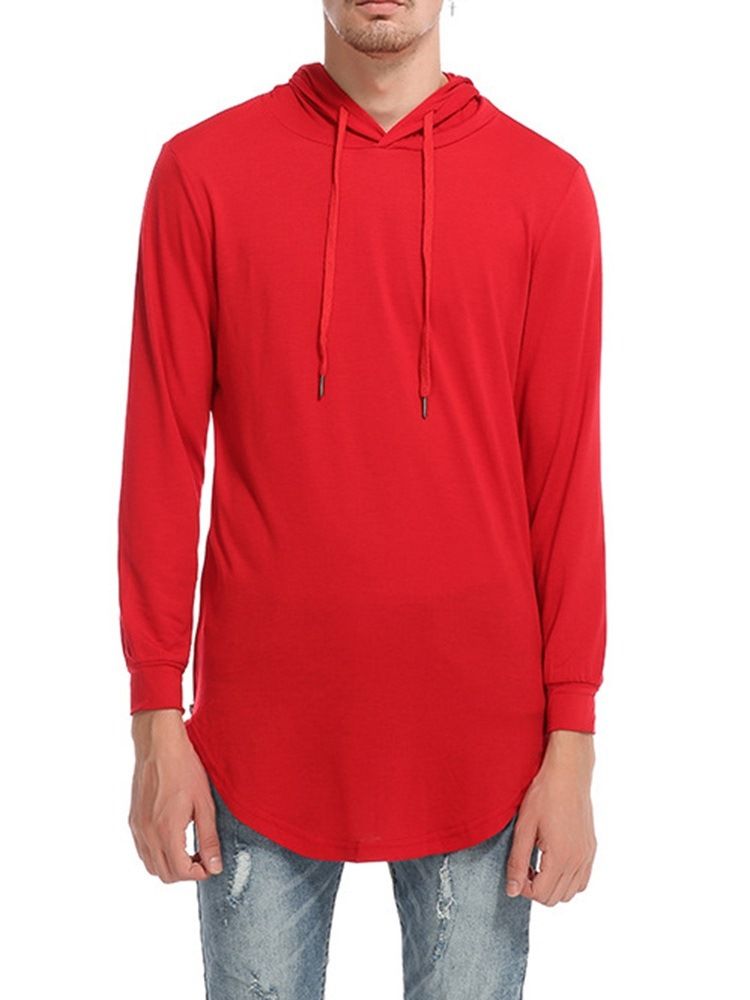 Hette Vanlig Uformell Pullover Slim T-Skjorte