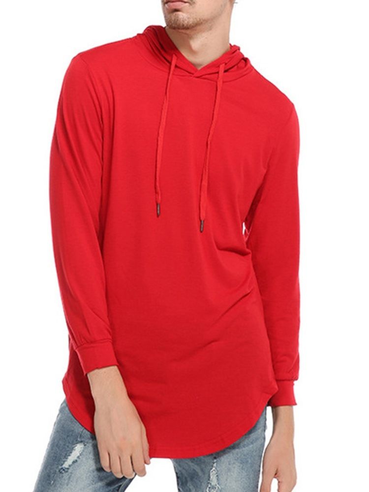 Hette Vanlig Uformell Pullover Slim T-Skjorte