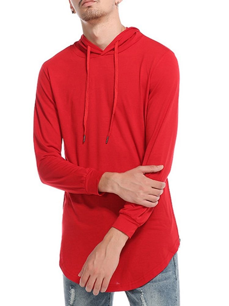 Hette Vanlig Uformell Pullover Slim T-Skjorte