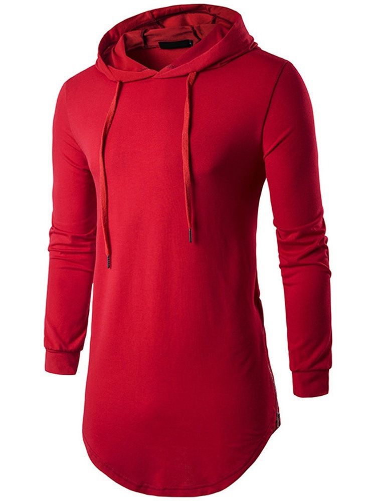 Hette Vanlig Uformell Pullover Slim T-Skjorte