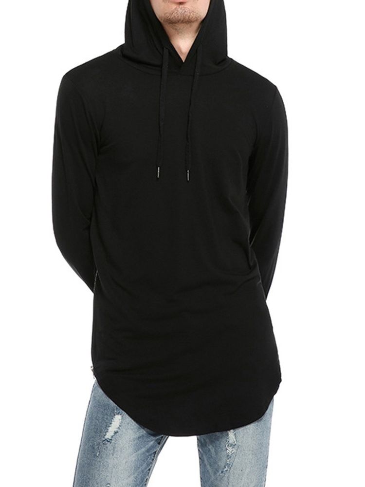 Hette Vanlig Uformell Pullover Slim T-Skjorte