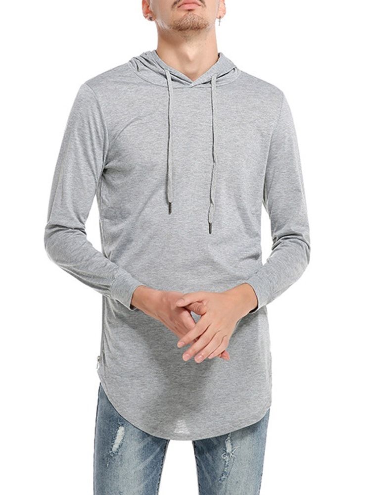 Hette Vanlig Uformell Pullover Slim T-Skjorte