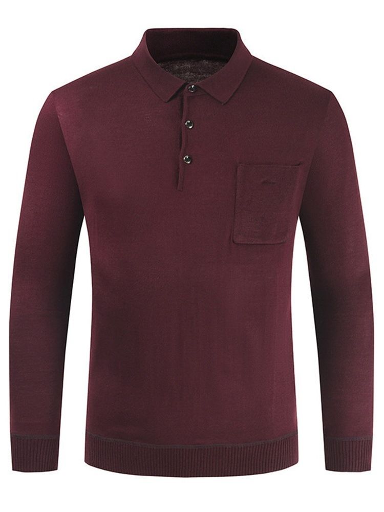 Vanlig Ol Pocket Slim Pullover T-Skjorte