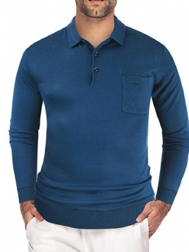 Vanlig Ol Pocket Slim Pullover T-Skjorte