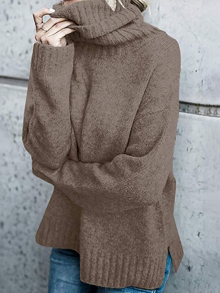 Regular Thread Fall Turtleneck Genser