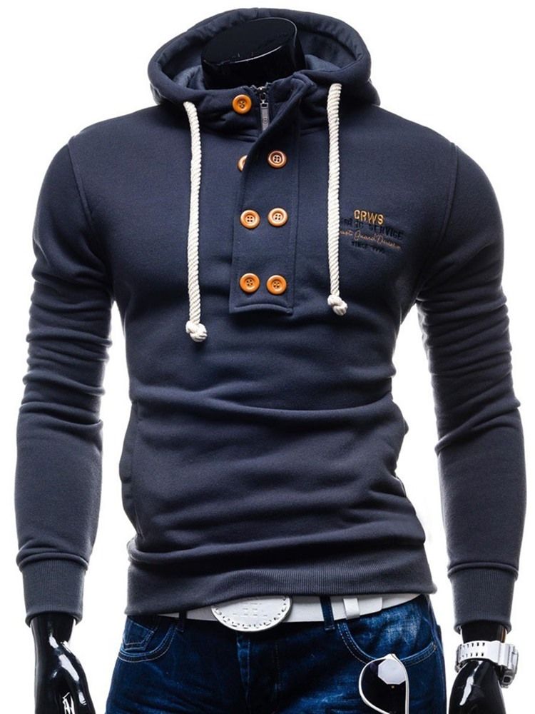 Letter Pullover Slim Hettegensere For Menn