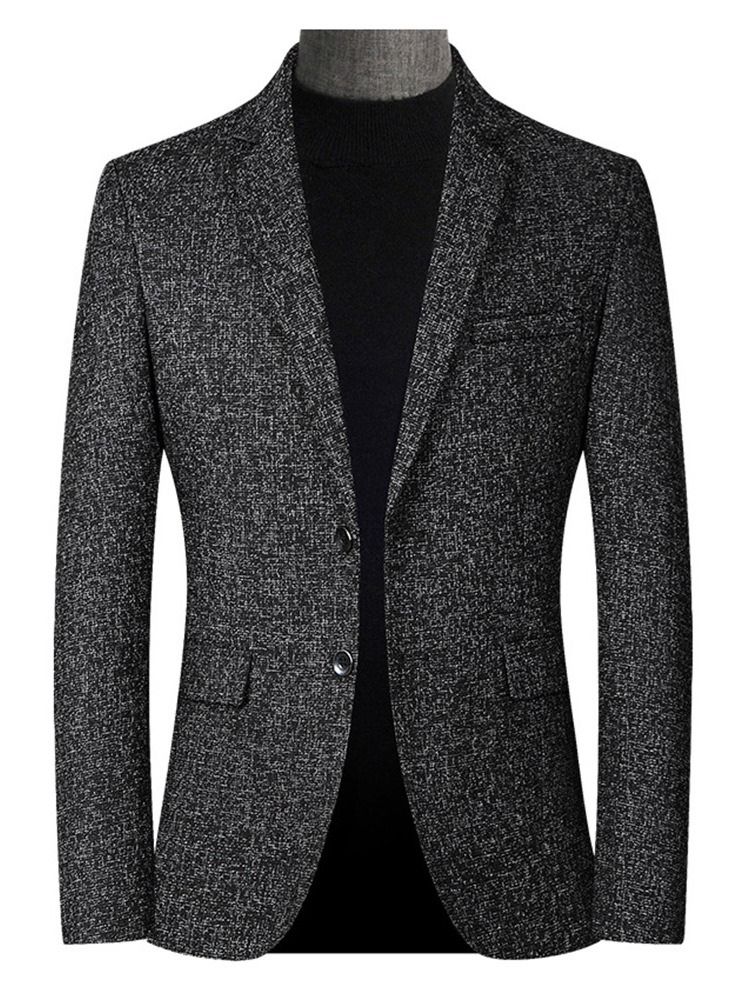 Ol Single-Breasted Notched Lapel Blazer