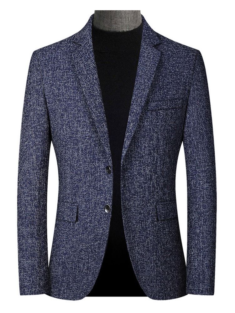 Ol Single-Breasted Notched Lapel Blazer