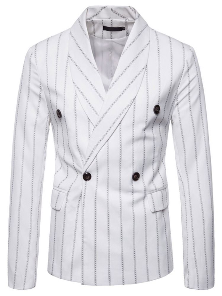 Print Casual Stripe Leisure Blazer