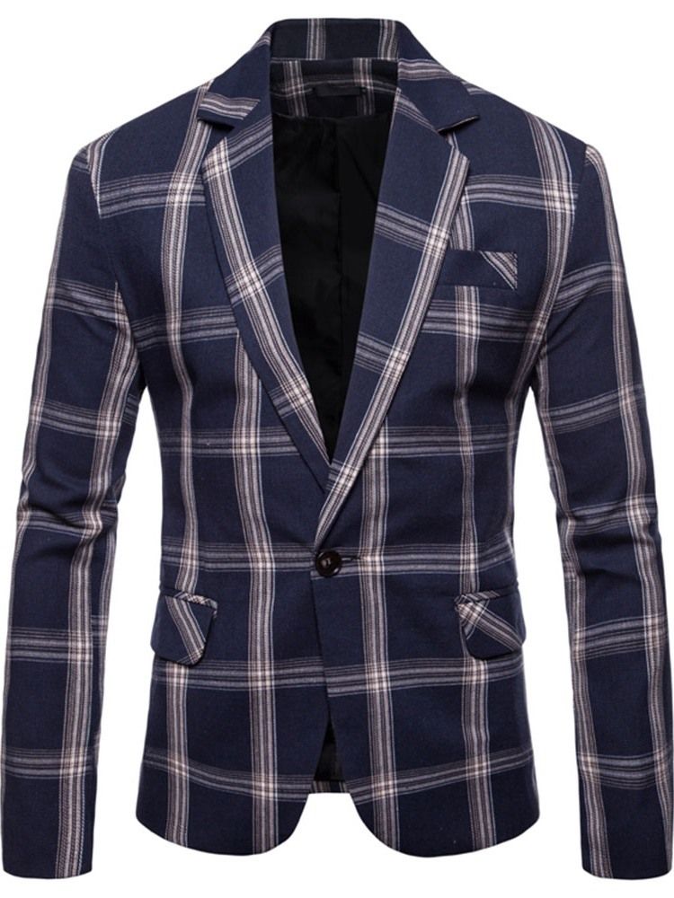 Rutete Hakk Lapel Slim Leisure Blazer