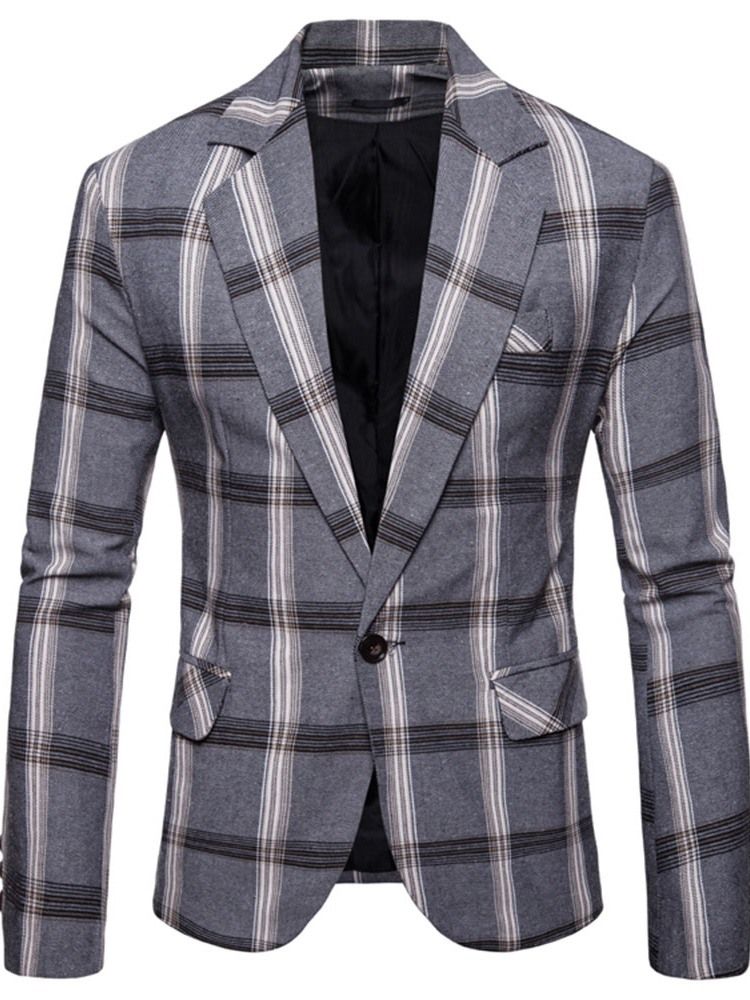 Rutete Hakk Lapel Slim Leisure Blazer