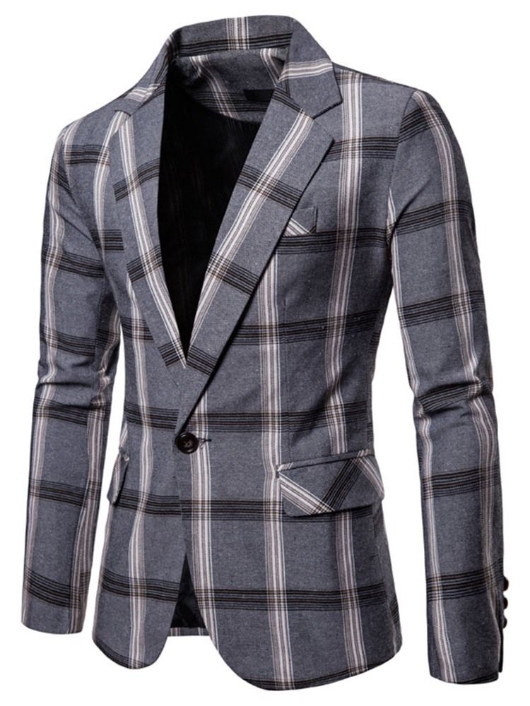 Rutete Hakk Lapel Slim Leisure Blazer