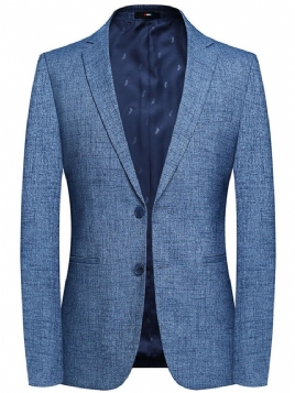 Slank Patchwork Single-Breasted Blazer For Menn