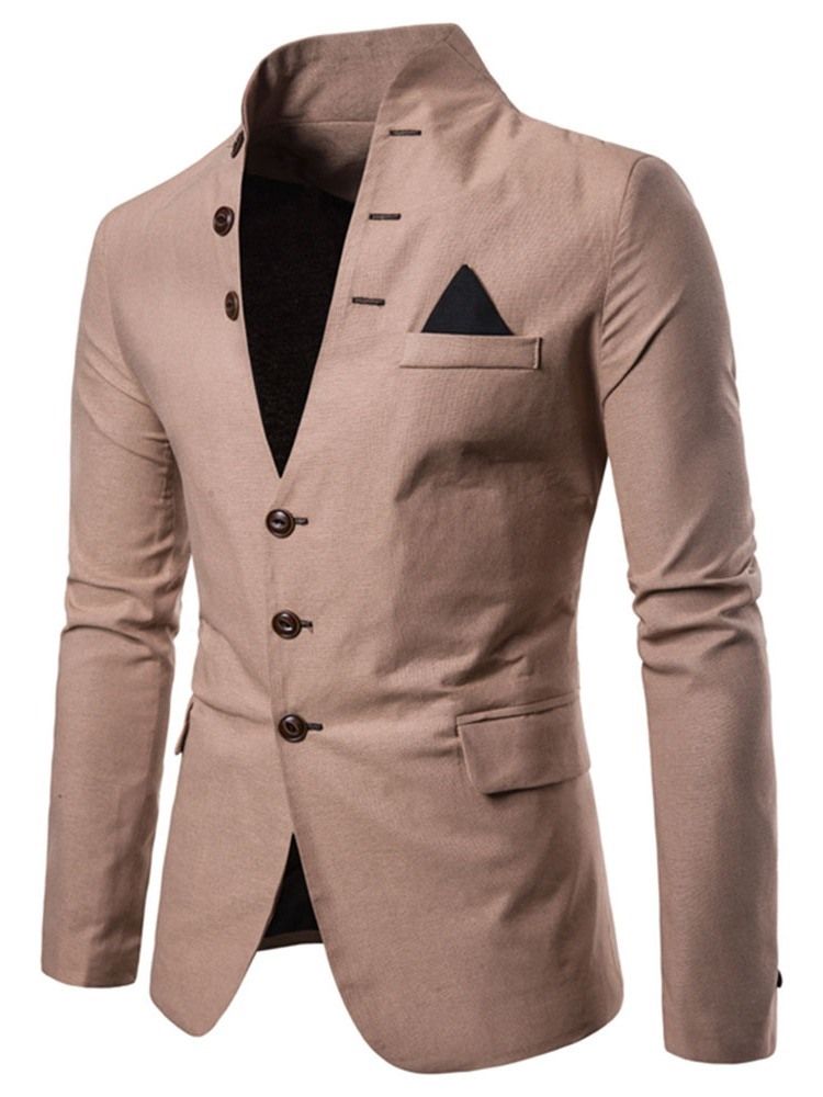 Stativ Krage Slim Button Leisure Blazer