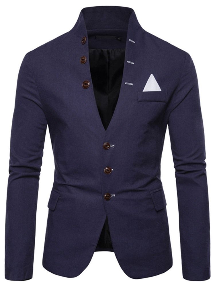 Stativ Krage Slim Button Leisure Blazer