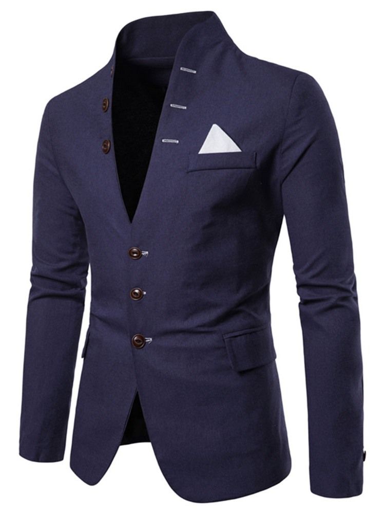 Stativ Krage Slim Button Leisure Blazer