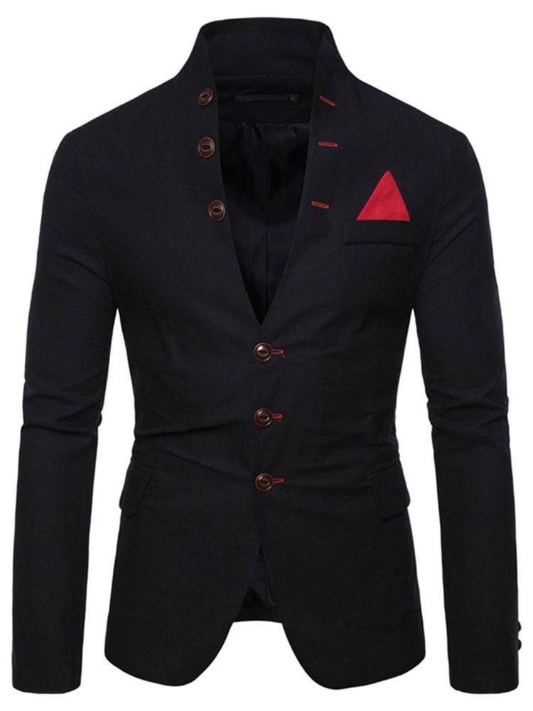 Stativ Krage Slim Button Leisure Blazer