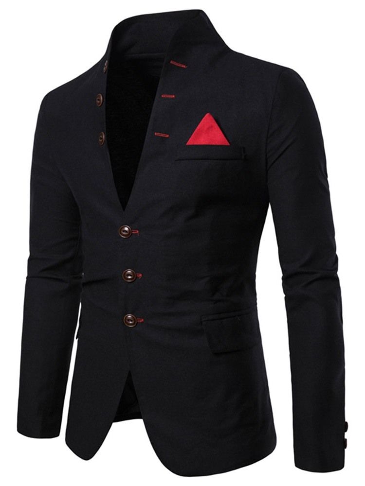 Stativ Krage Slim Button Leisure Blazer