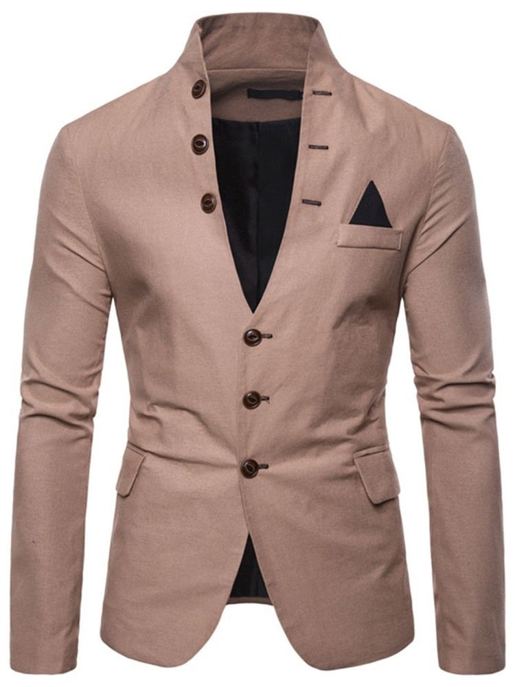 Stativ Krage Slim Button Leisure Blazer