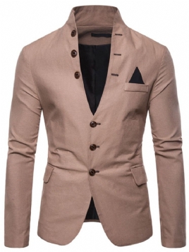 Stativ Krage Slim Button Leisure Blazer