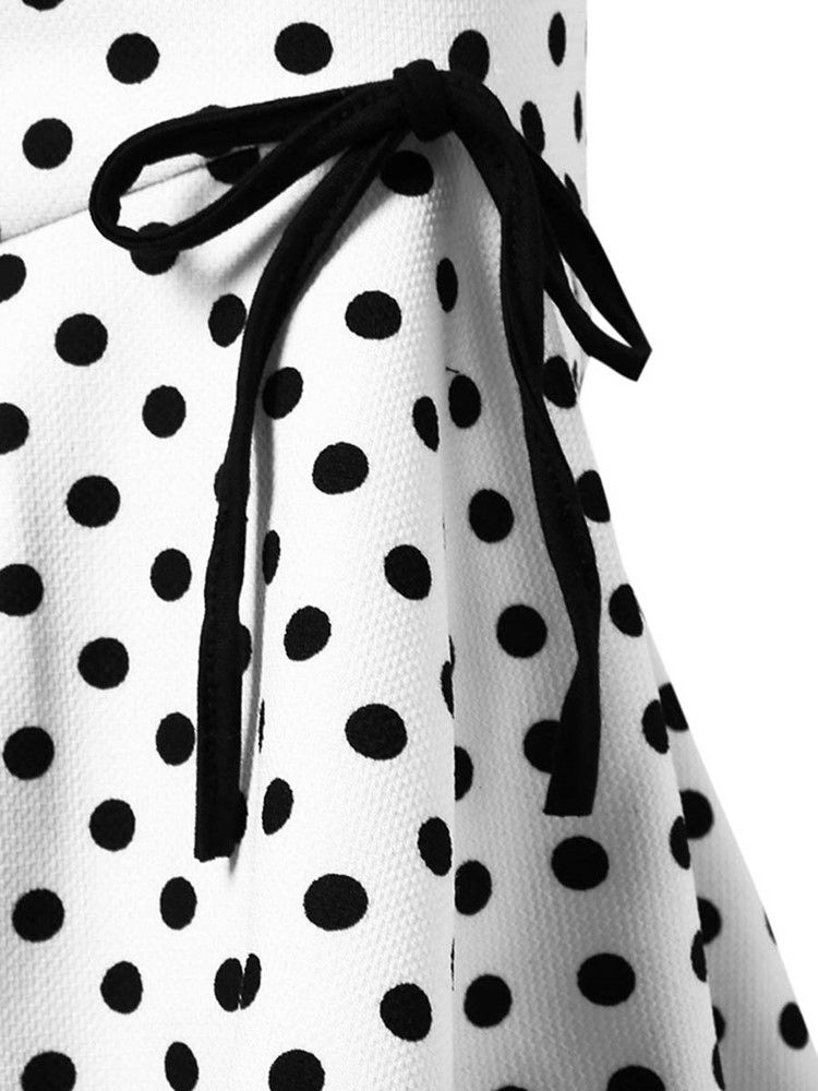 Polka Dots Bowknot Havfrue Dameskjørt