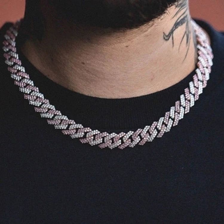 Cuban Link Chain Diamante Vintage Unisex Halskjeder