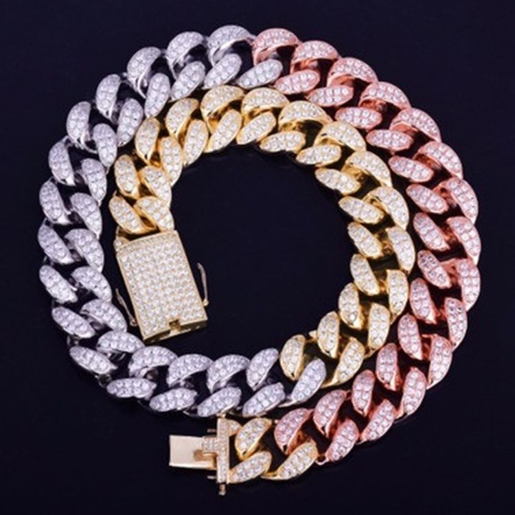 Cuban Link Chain Vintage Gradient Unisex Halskjeder