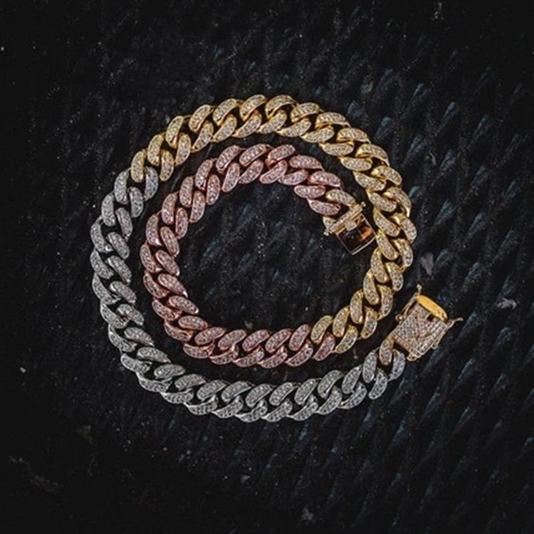 Cuban Link Chain Vintage Gradient Unisex Halskjeder