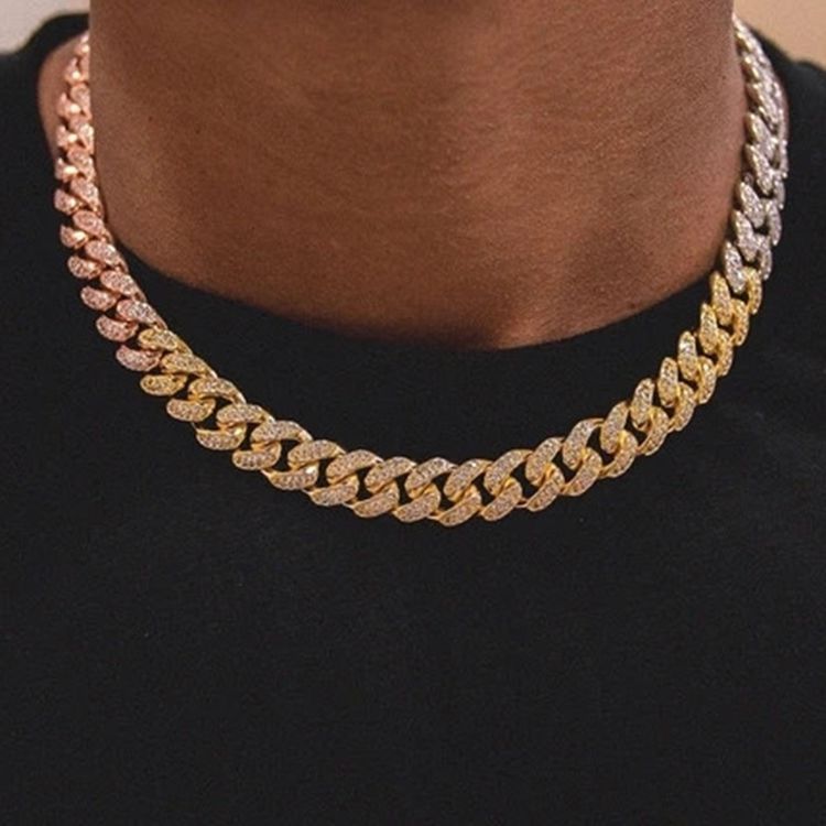 Cuban Link Chain Vintage Gradient Unisex Halskjeder