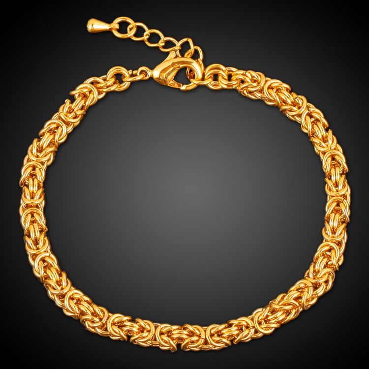 Twist18K Gullbelegg Armbånd For Menn