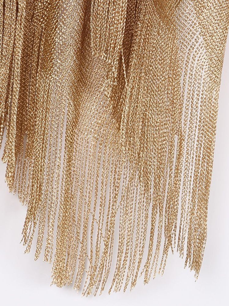 European Plain Tassel Beach Topper