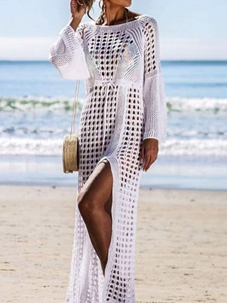 Hollow Plain Fashion Dame Beach Topper