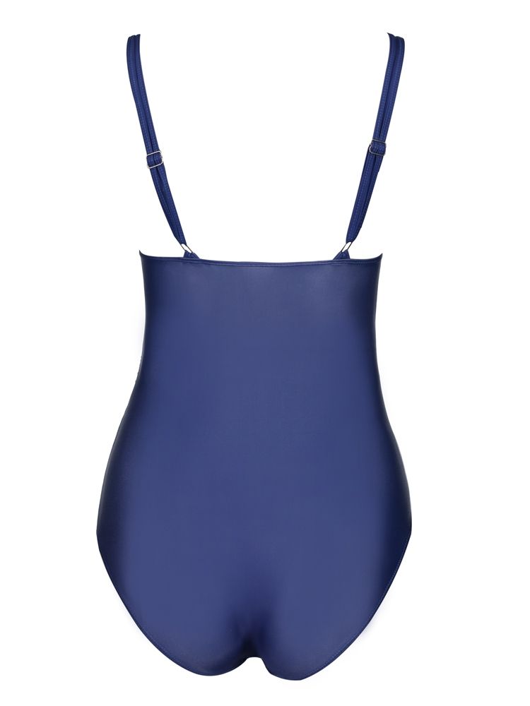 Plissert Gradient Monokini (Pluss Størrelse Tilgjengelig)