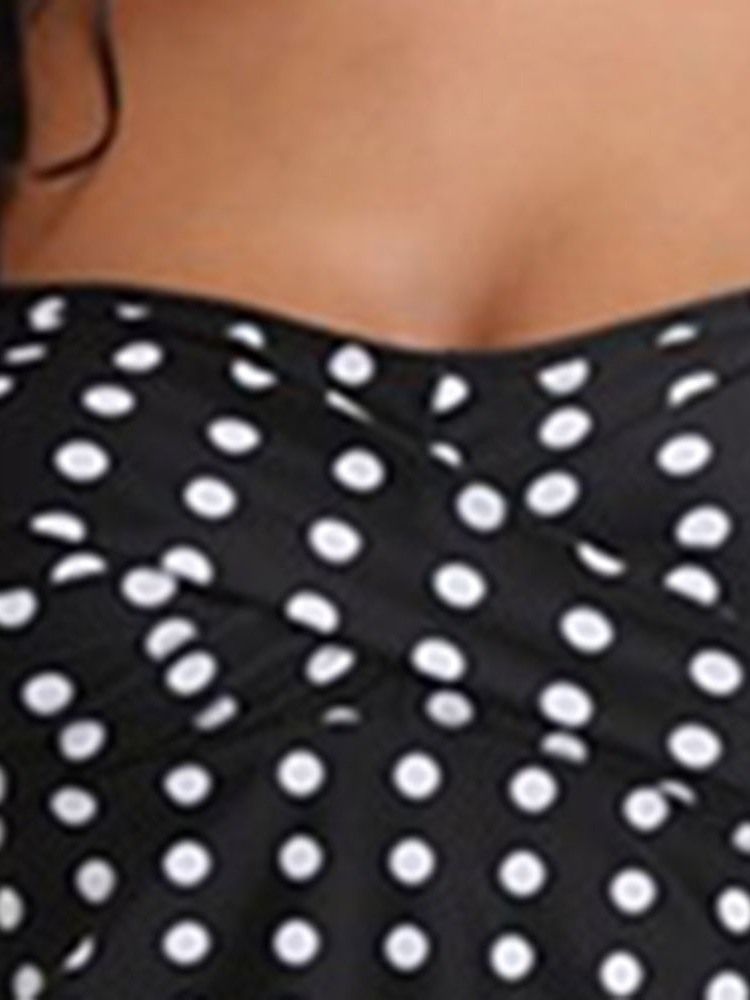 Polka Dots Stripet Beach Look Dame Tankini