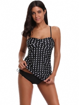 Polka Dots Stripet Beach Look Dame Tankini