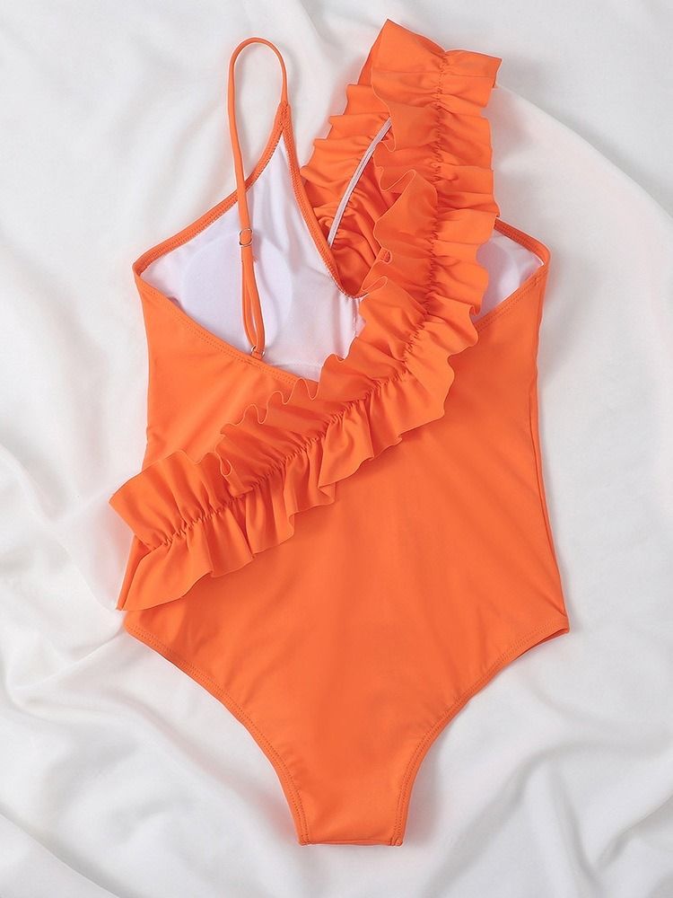 Sexy One Piece Oransje Badetøy