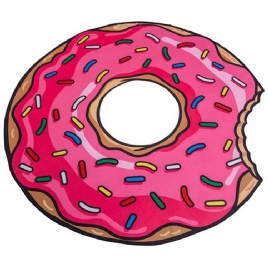 Søt Donut Shape Strandteppe