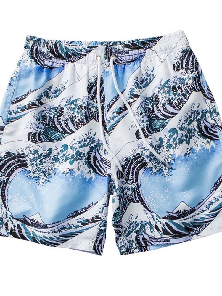 Lomme Rett Strandshorts For Menn