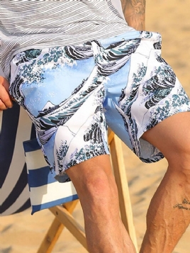 Lomme Rett Strandshorts For Menn