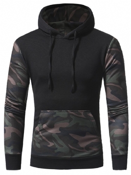 Camouflage Pullover Pocket Pullover Vinterhettegensere