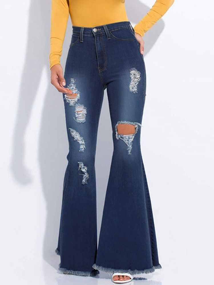 Bellbottoms Hull Gradient Glidelås Slim Jeans