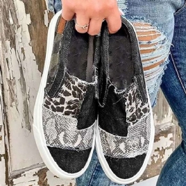 Slip-On Low Cut Øvre Leopard Joggesko