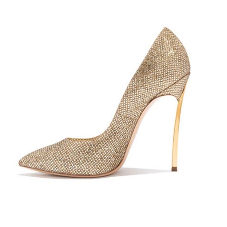 Stiletthæl Rhinestone Slip-On Dame Pumps