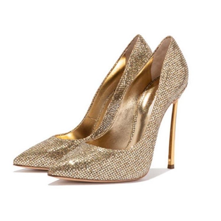 Stiletthæl Rhinestone Slip-On Dame Pumps